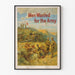 Vintage-Poster für die Rekrutierung der amerikanischen Armee