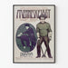 Vintage-Filmplakat Menneskejagt – Kinodekoration für dramatisches Wohnzimmer