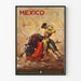 Vintage-Poster Wanddekoration Mexiko Stierkampf