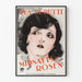 Vintage-Poster Midnatts Rosen - Ausdrucksstarkes Frauenporträt