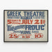 Plakat für das Theater Greek Theatre - Mittsommerliches Frohlocken — gerahmtes Bild an der Wand