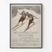 Vintage-Poster des internationalen Skirennens in Zakopane 1911