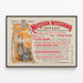 Vintage-Poster Ausstellung Lokale Industrie in Lwow — gerahmtes Bild an der Wand