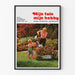 Vintage-Poster für Gartenarbeit und Pflanzenpflege
