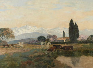 mileRen Mnard - Cavaliers antiques dans un paysage de montagne.webp