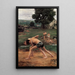 Lutte - Émile Friant — gerahmtes Bild an der Wand