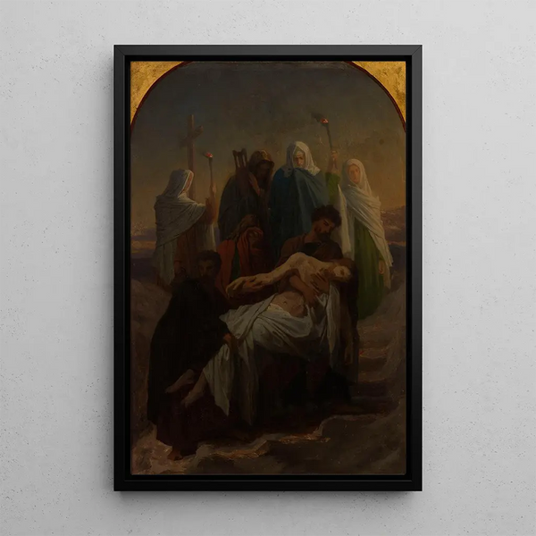 mile Signol - Lensevelissement du Christ Jsus descendu de la Croix.webp