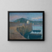 Der Hafen von Flamanville - Émile Tremblay — gerahmtes Bild an der Wand