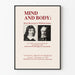 Ausstellungsposter Geist und Körper René Descartes und William James