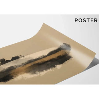 Tableau Bohème - Elegante Welle | Kunstdruck Wanddekoration Bild Plakat Kopie