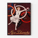 Vintage-Poster Miss Blanche - Künstlerische Sportwanddekoration