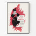 Vintage-Poster Miss Modesty für Retro-Wanddekoration