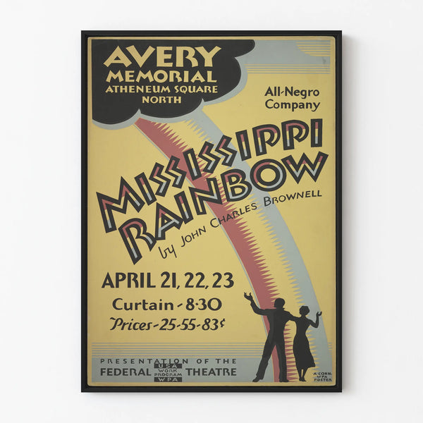 Vintage-Poster Theater Mississippi Rainbow