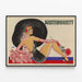 Vintage-Dekorationsposter Mistinguett von Zig — gerahmtes Bild an der Wand