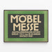 Vintage-Poster Möbelmesse 1912 Berlin – Retro-Wanddekoration — gerahmtes Bild an der Wand