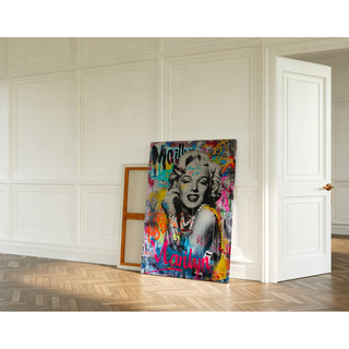 Street Art Gemälde – Ikonische Marilyn