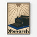 Vintage-Poster der Schreibmaschinen Monarch für Wanddekoration