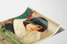 Vintage-Poster Money Money Money mit weiblichem Porträt
