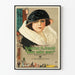 Vintage-Poster Money Money Money mit weiblichem Porträt