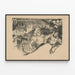 Poster Montmartre Suite de Valses - Vintage Wanddekoration — gerahmtes Bild an der Wand