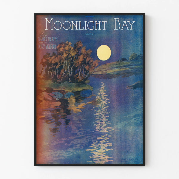 Wanddekoration Poster Moonlight Bay im Mondschein