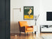 Vintage-Poster Vélo Move – Retro-Wanddekoration