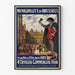 Vintage-Poster der Offiziellen Handelsmesse Brüssel 1923