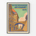 Vintage-Poster Musterwohnungen am Viadukt Basel für Wanddekoration
