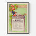 Vintage-Poster Wanddekoration - Kunst- und Industrie-Kurs 1912