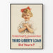 Vintage-Poster des Dritten Liberty Loan – Patriotische Wanddekoration