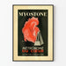 Vintage-Poster Myostone Wanddekoration Herz und Metronom