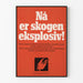 Norwegischer Vintage-Feuerwehrpräventionsposter