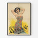 Vintage-Poster Nangita Frau im Blumenkleid im Art-déco-Stil