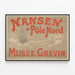 Vintage-Poster Nansen am Nordpol Musée Grévin — gerahmtes Bild an der Wand