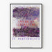 Dekoratives Poster Amerikanische Literatur in Performance National Theatre Express