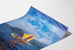 Traditioneller polynesischer Boot-Poster auf dem Ozean
