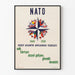 Geburtstagsposter zum 10. Jahrestag der NATO - Vintage-Wanddekoration