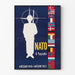 Wandposter zum 8. Geburtstag der NATO – Vintage-Poster Wanddekoration
