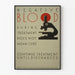 Vintage-Poster eines Mikroskops und medizinischer Botschaft Wanddekoration