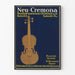 Poster Neu-Cremona – Vintage-Musikinstrument und Wanddekoration