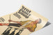 Vintage-Poster Neue Basler Zeitung - Illustration eines Tamburmajors