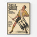 Vintage-Poster Neue Basler Zeitung - Illustration eines Tamburmajors