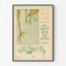 Poster Neue Lyrik Berlin - Illustration Vögel und Stadtansicht Vintage