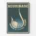 Vintage-Poster Neurinase löst den natürlichen Schlaf ein