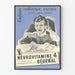 Vintage-Werbeplakat Névrovitamin 4 für unruhige Kinder