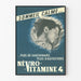 Vintage-Poster Névrovitamine 4 – Retro-Wanddekoration für ruhigen Schlaf