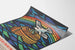 Dekoratives Poster Neue Anfänge mit Taube, Regenbogen und Bogen
