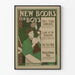 Vintage-Poster New Books for Boys – Retro-Literatur-Wanddekoration
