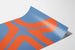 Abstraktes Design-Poster Sven Lukin Blau und Orange