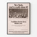 Solidaritätsposter New York für sowjetische Juden - 1972